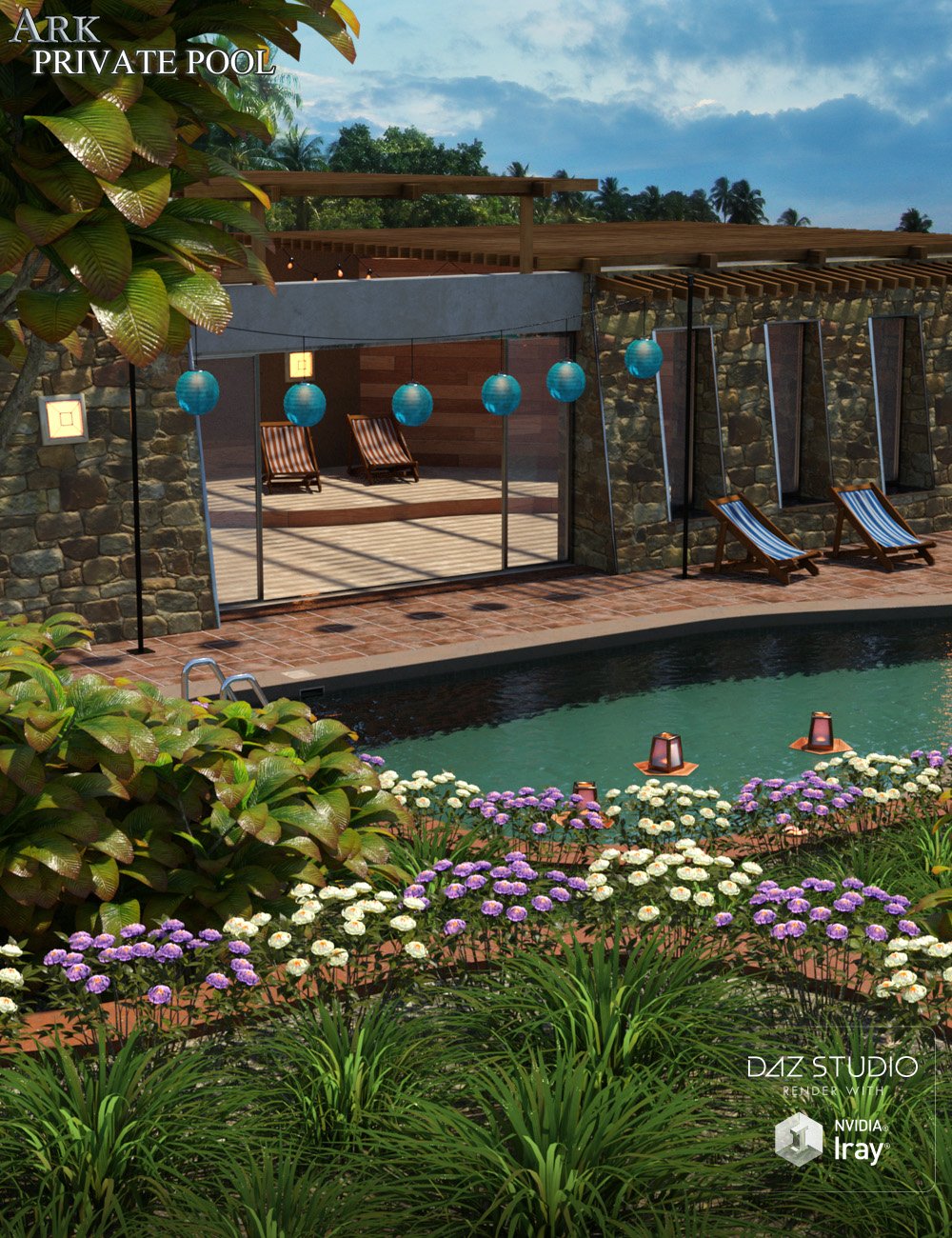 ARK Private Pool ARK Private Pool by: E-Arkham, 3D Models by Daz 3D