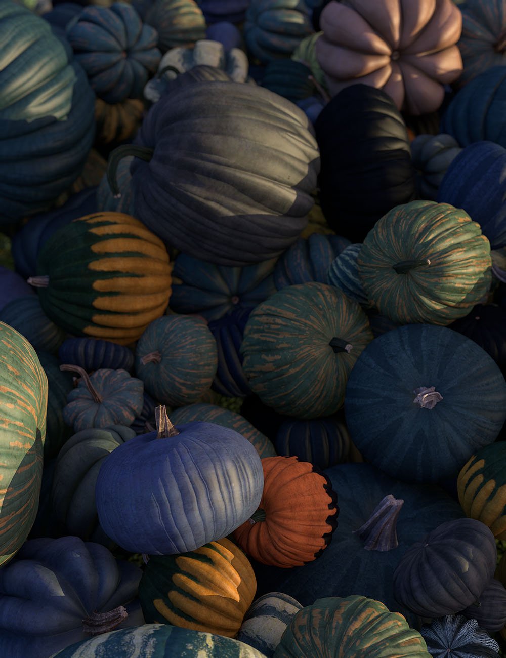 Epic Pumpkin Pack by: Orestes Graphics, 3D Models by Daz 3D