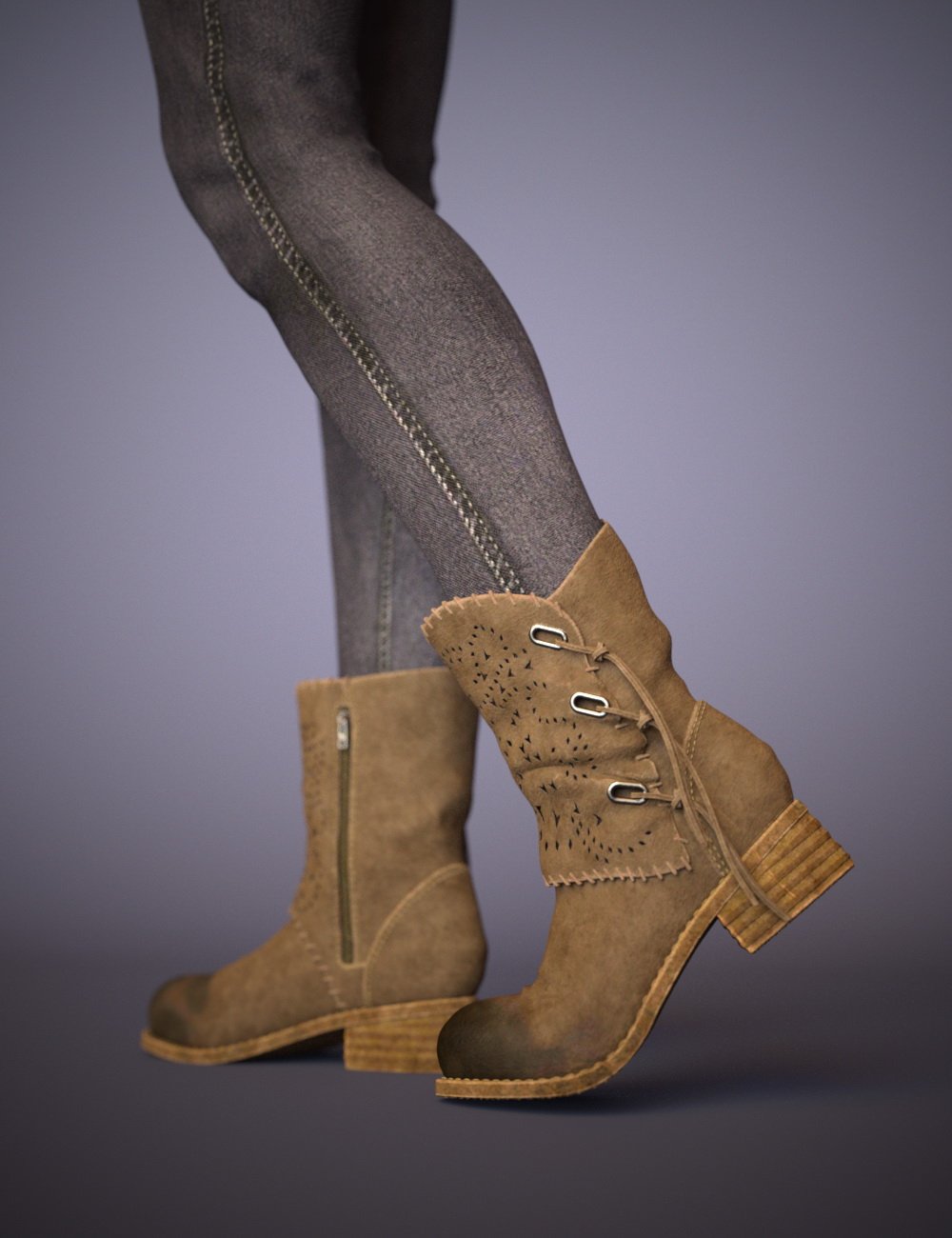 Bambino Range Boots and Jeans for Genesis 8 Female(s) by: chungdan, 3D Models by Daz 3D