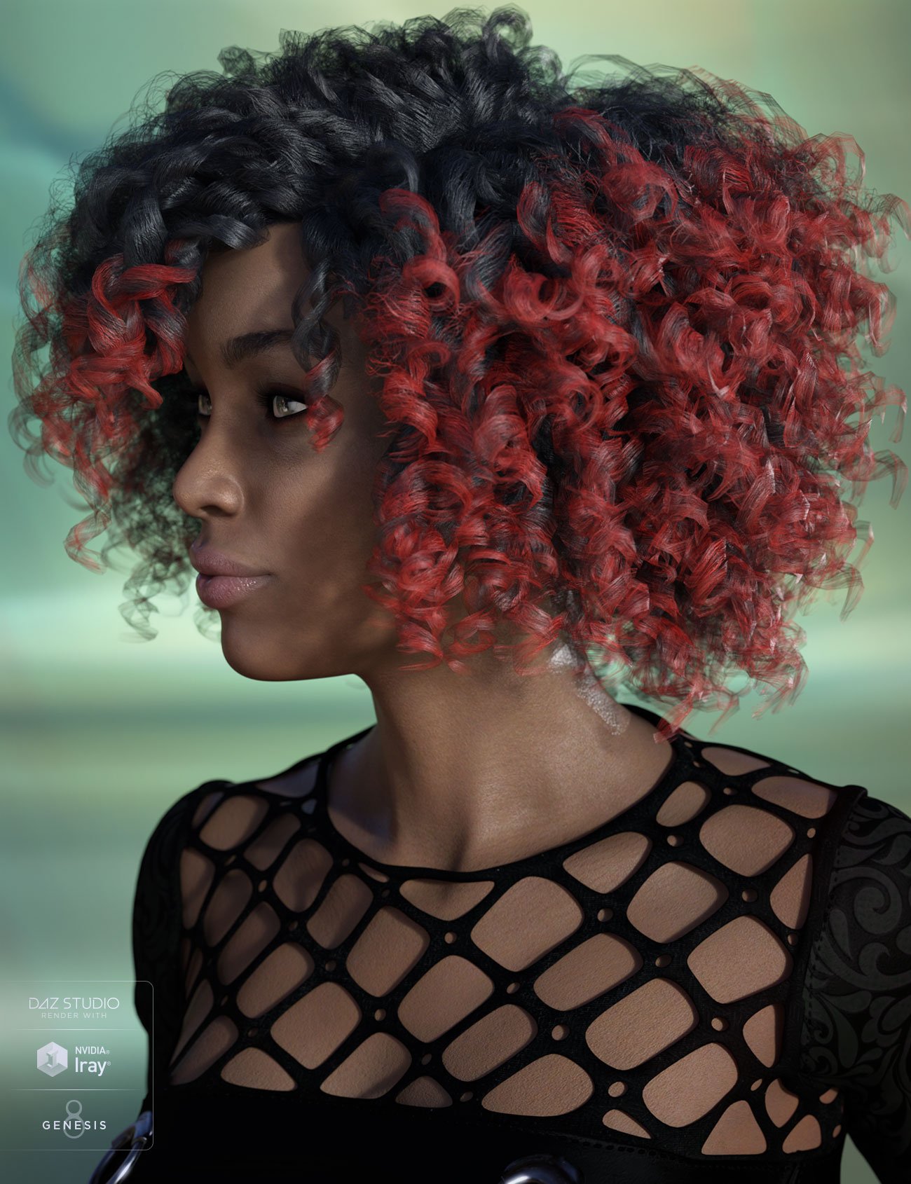 Miranda Hair for Genesis 3 & 8 Female(s) by: AprilYSH, 3D Models by Daz 3D