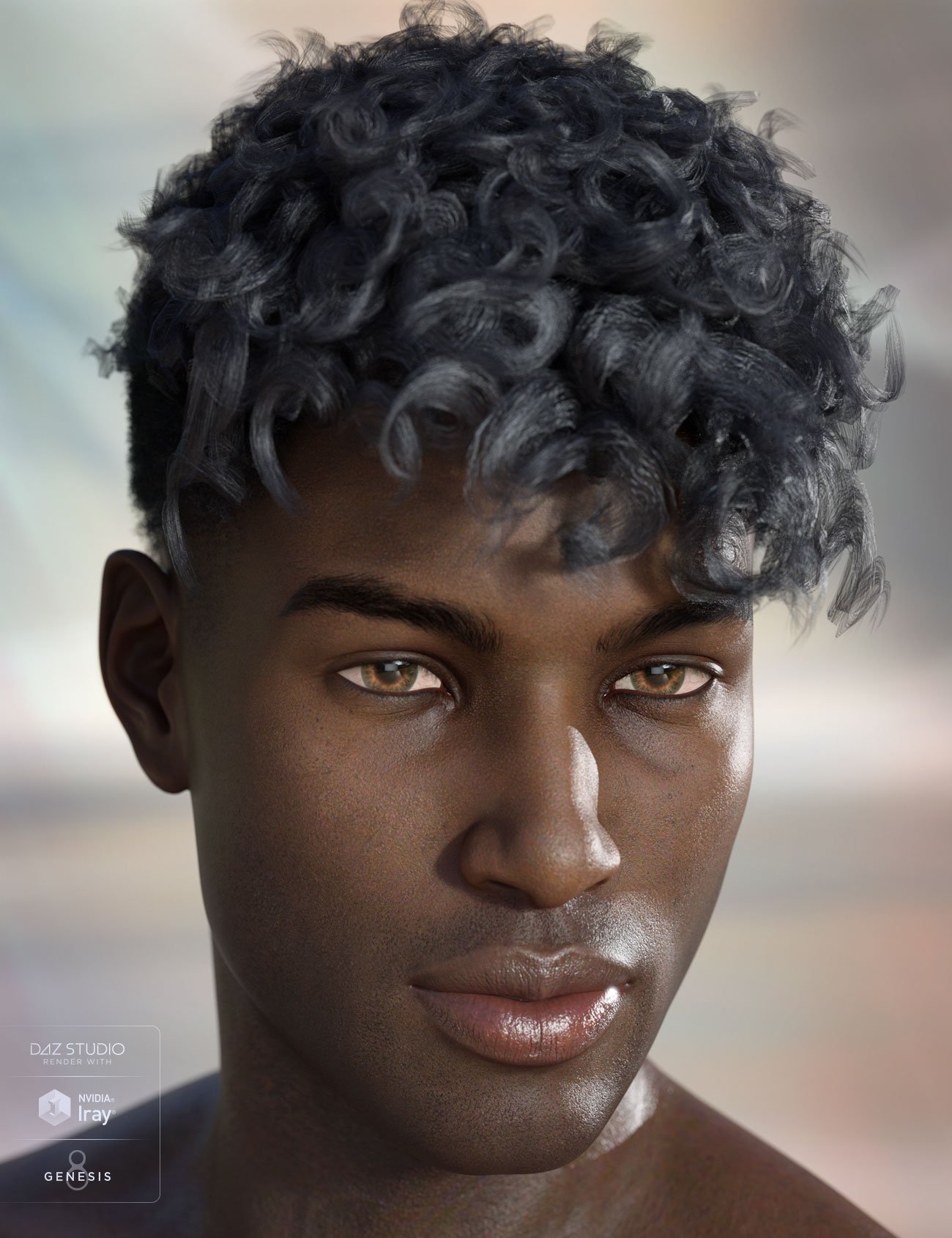Terran Hair for Genesis 3 and 8 Male(s)