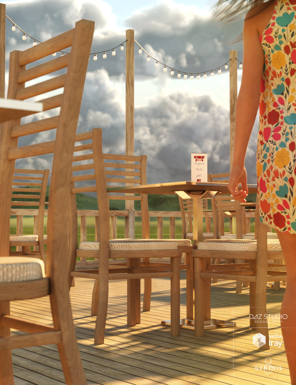 Beach Dining Beach Dining by: , 3D Models by Daz 3D