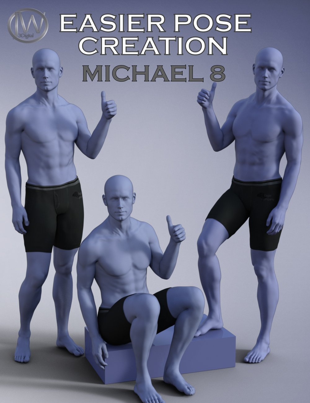 Easier Pose Creation for Genesis 8 Male and Michael 8 by: JWolf, 3D Models by Daz 3D