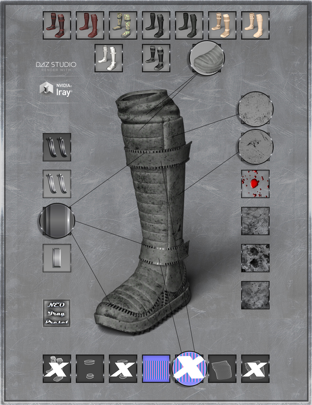 NEO High Boots and High Top Sneaker for Genesis 8 Female(s) NEO High Boots and High Top Sneaker for Genesis 8 Female(s) by: FUNtasi, 3D Models by Daz 3D