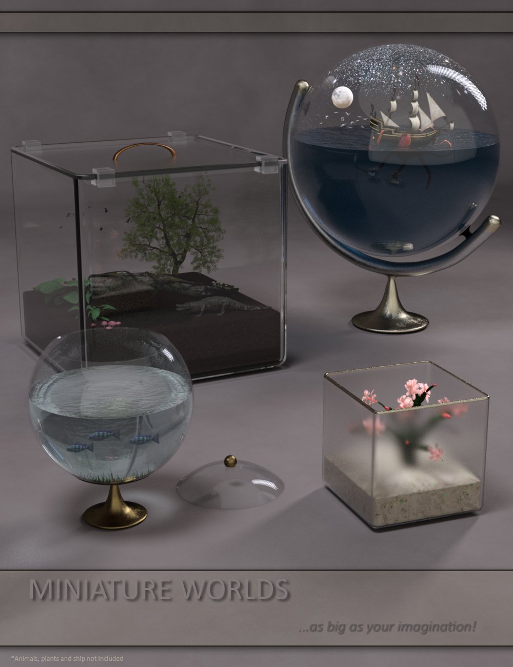 DLD Miniature Worlds by: Digital Lite Design, 3D Models by Daz 3D