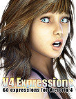 V4 Expressions by: joelegecko, 3D Models by Daz 3D