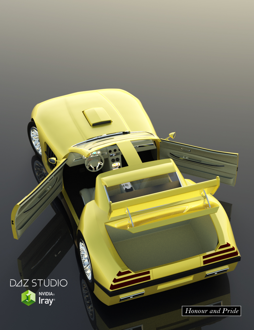 Muscle Car by: Honour And Pride, 3D Models by Daz 3D