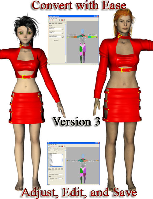Clothes Converter 3.2 by: MarkcusD, 3D Models by Daz 3D