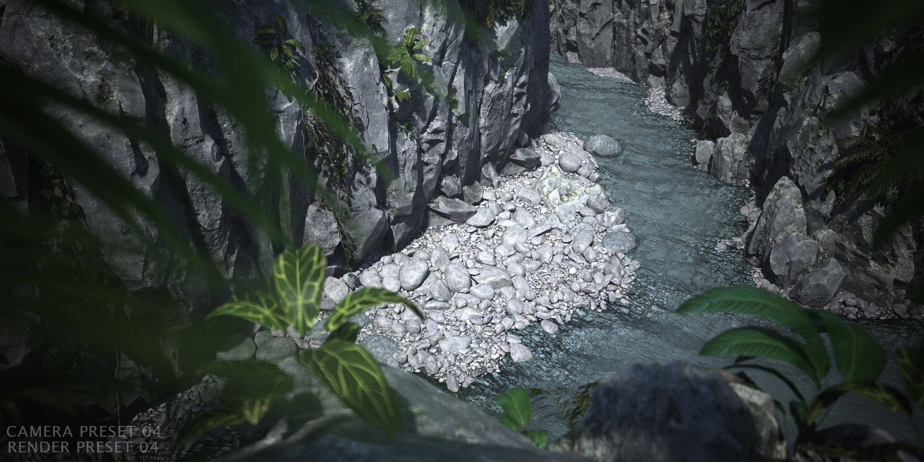 Misty River Gorge by: Stonemason, 3D Models by Daz 3D