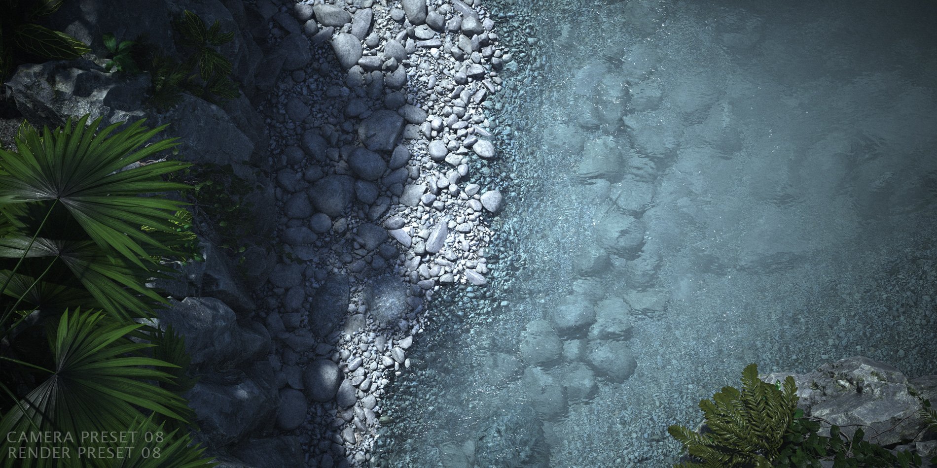 Misty River Gorge Misty River Gorge by: Stonemason, 3D Models by Daz 3D