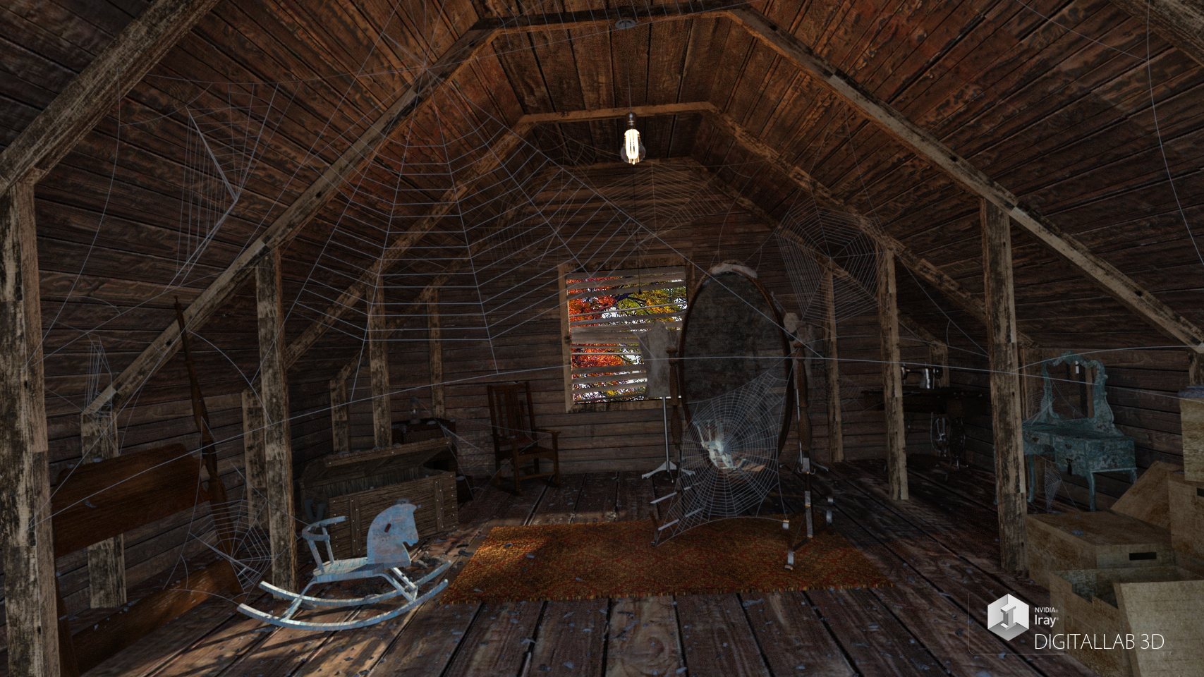Creepy Attic Daz 3D