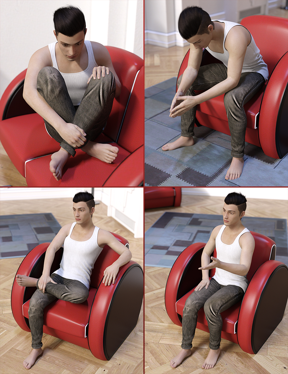 Be Seated for Him Be Seated for Him by: Three Wishes, 3D Models by Daz 3D