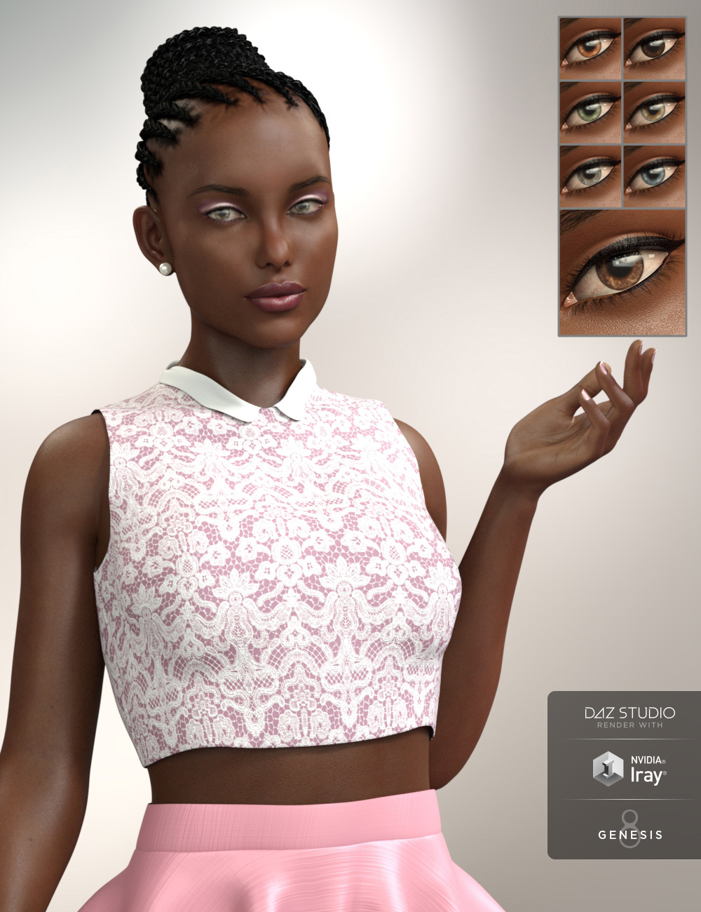 Adia for Monique 8 by: Cherubit, 3D Models by Daz 3D