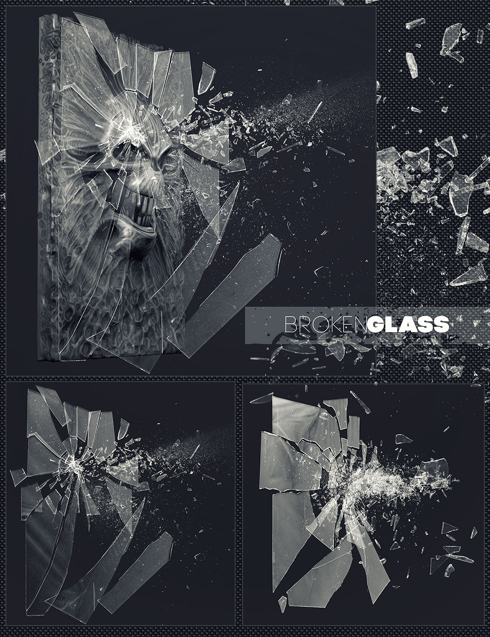 Ron's Broken Glass by: deviney, 3D Models by Daz 3D