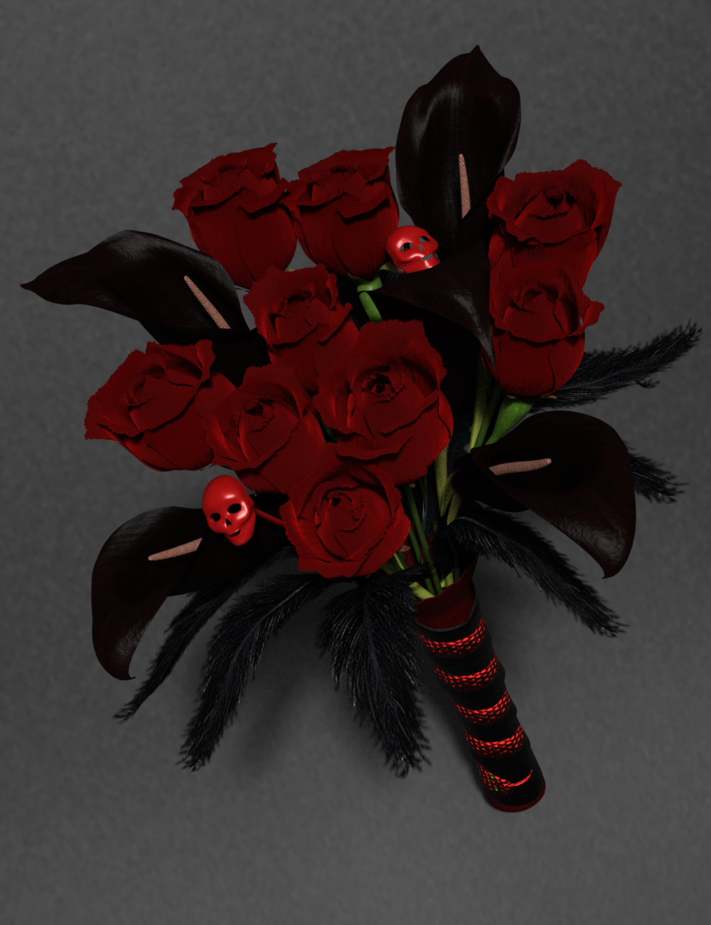 Gothic Flowers: Mix and Match Floral Bouquet by: Inkara, 3D Models by Daz 3D