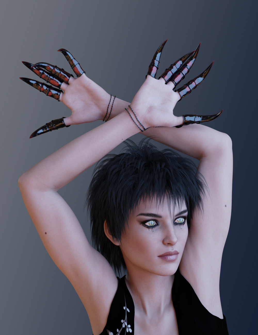Night Claws for Genesis 3 and 8 Female by: Prae, 3D Models by Daz 3D