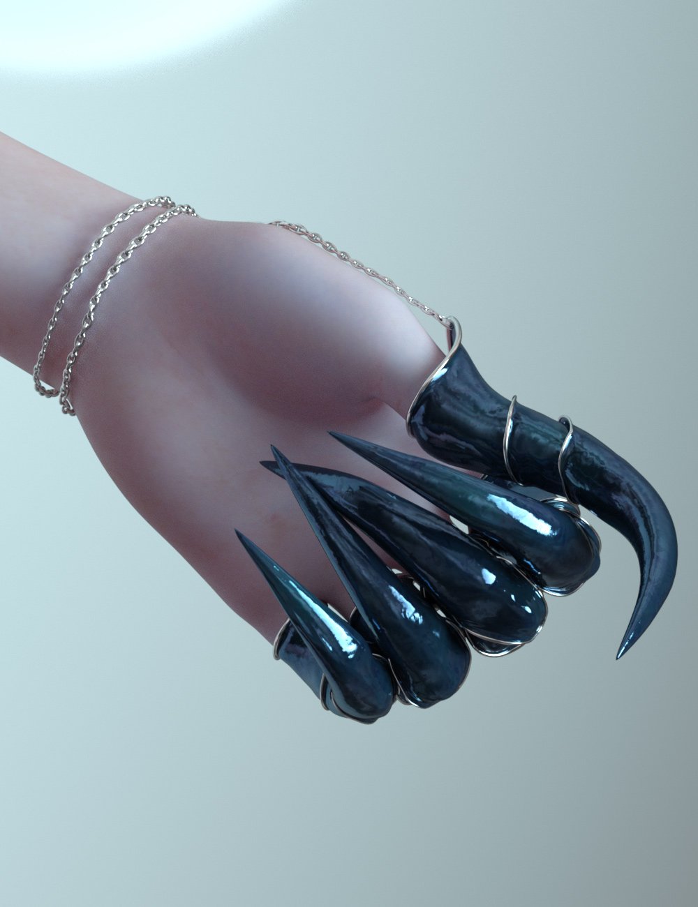 Night Claws for Genesis 3 and 8 Female by: Prae, 3D Models by Daz 3D