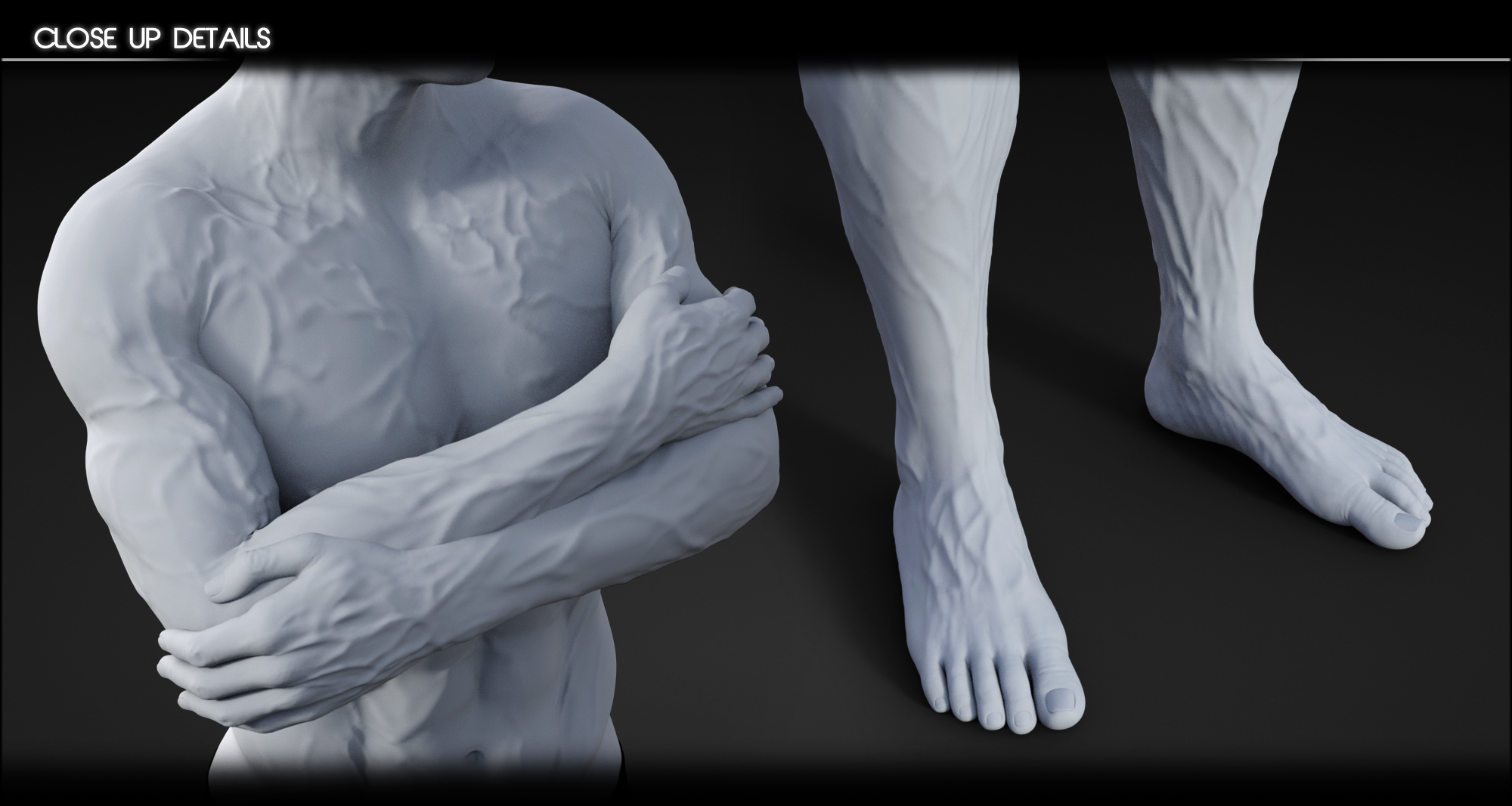Vascularity HD for Genesis 8 Female and Male by: Zev0, 3D Models by Daz 3D