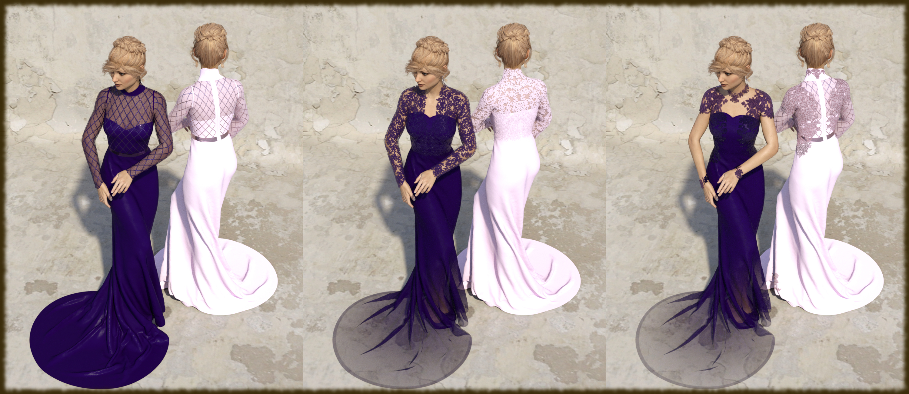 dForce Trumpet Dress for Genesis 3 and Genesis 8 Female(s) by: Aave NainenIDG DesignsDestinysGarden, 3D Models by Daz 3D