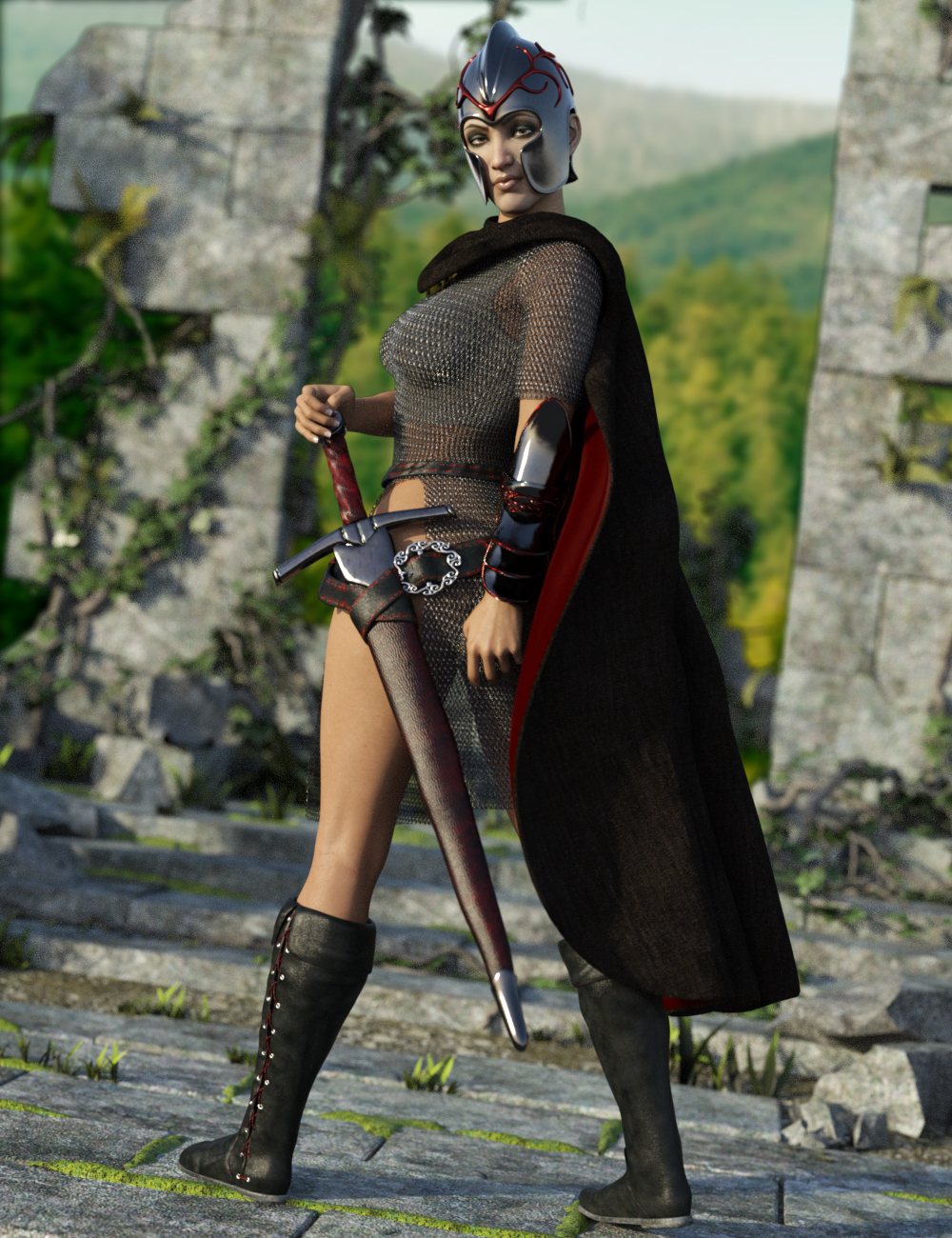 Fantasy Fighter for Genesis 8 Female(s) by: Larisha, 3D Models by Daz 3D