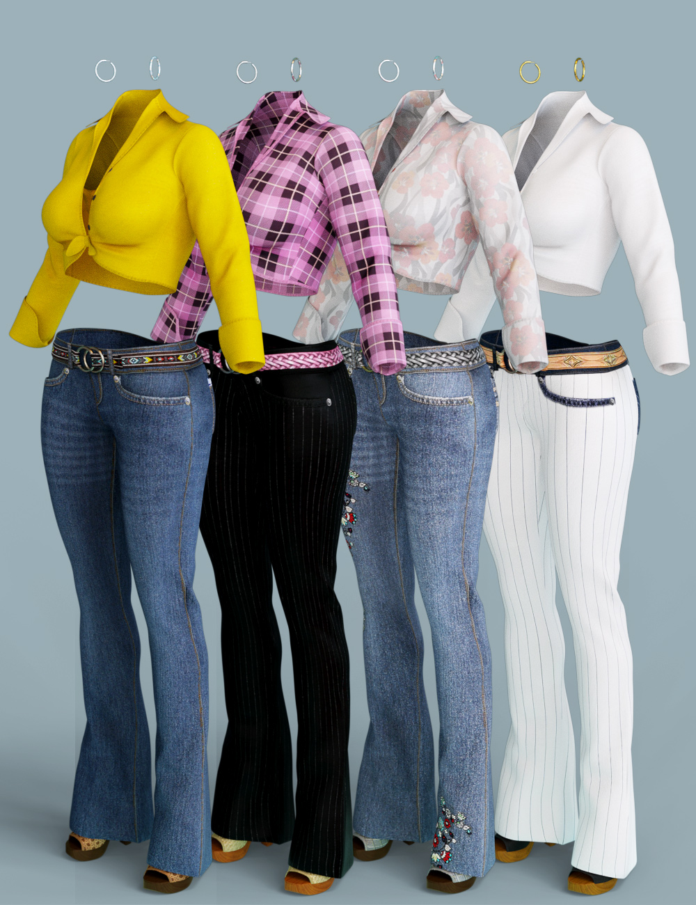 Looking Back Outfit Textures by: Shox-Design, 3D Models by Daz 3D