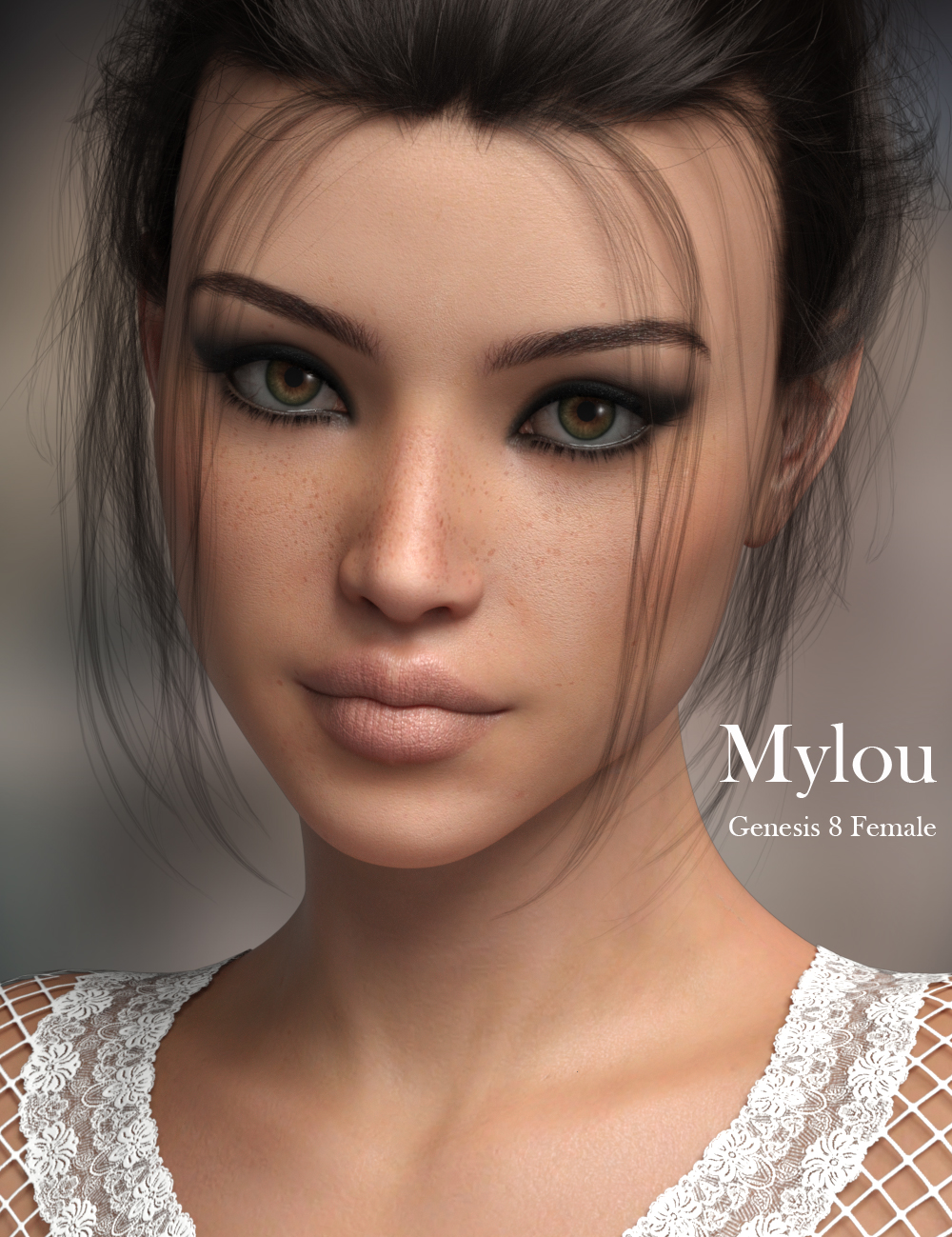 P3D Mylou for Genesis 8 Female by: P3Design, 3D Models by Daz 3D
