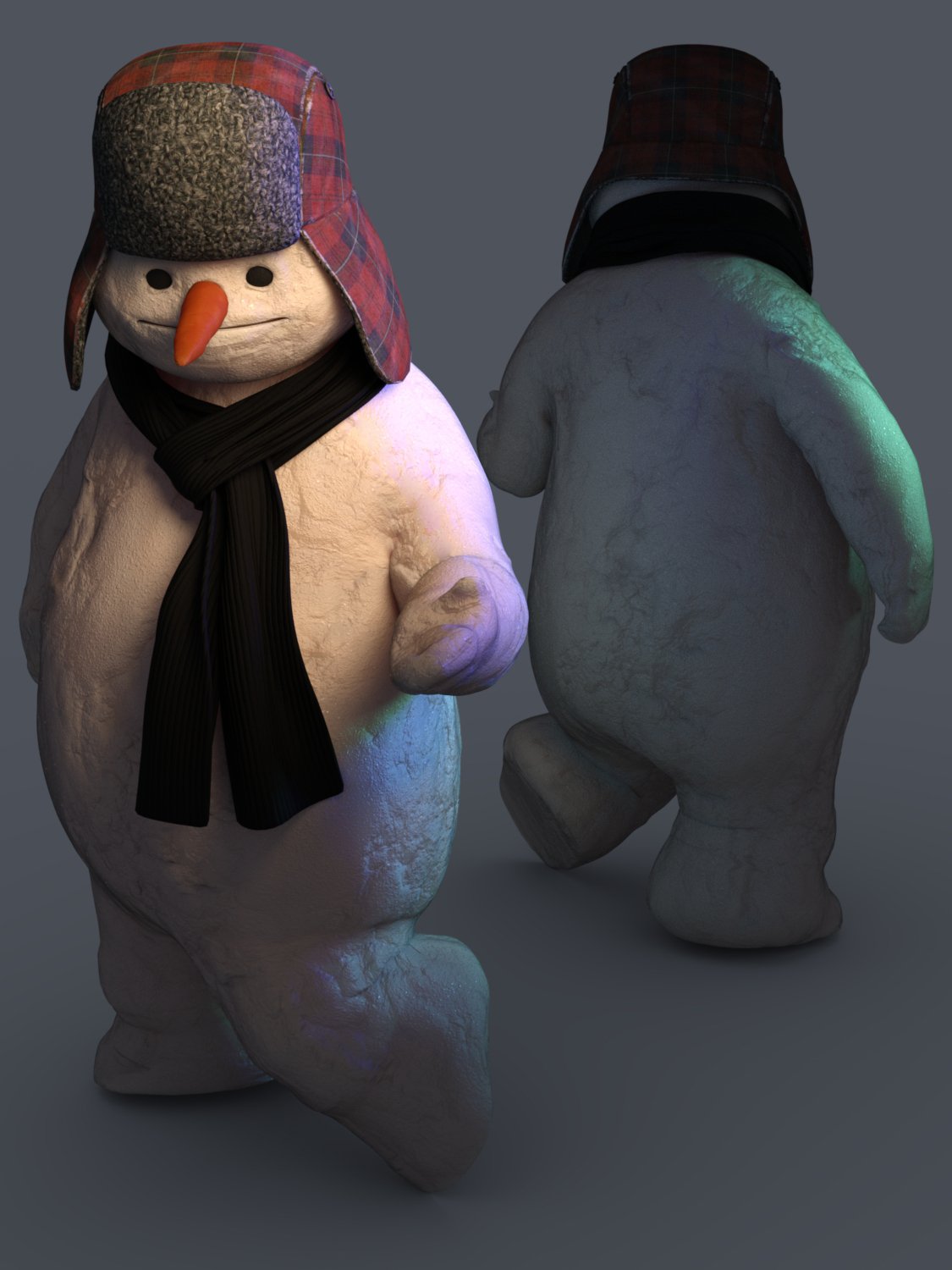 Snowman HD for Genesis 8 Male by: JoeQuick, 3D Models by Daz 3D