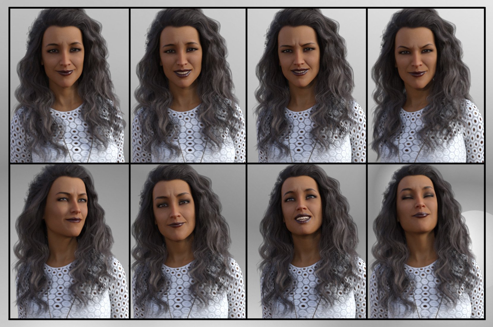 A Famous Woman - Dialable Expressions for Stephanie 8 A Famous Woman - Dialable Expressions for Stephanie 8 by: JWolf, 3D Models by Daz 3D