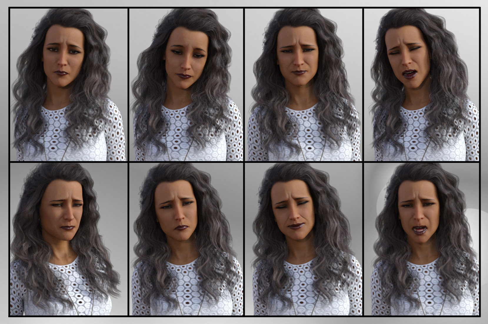 A Famous Woman - Dialable Expressions for Stephanie 8 by: JWolf, 3D Models by Daz 3D