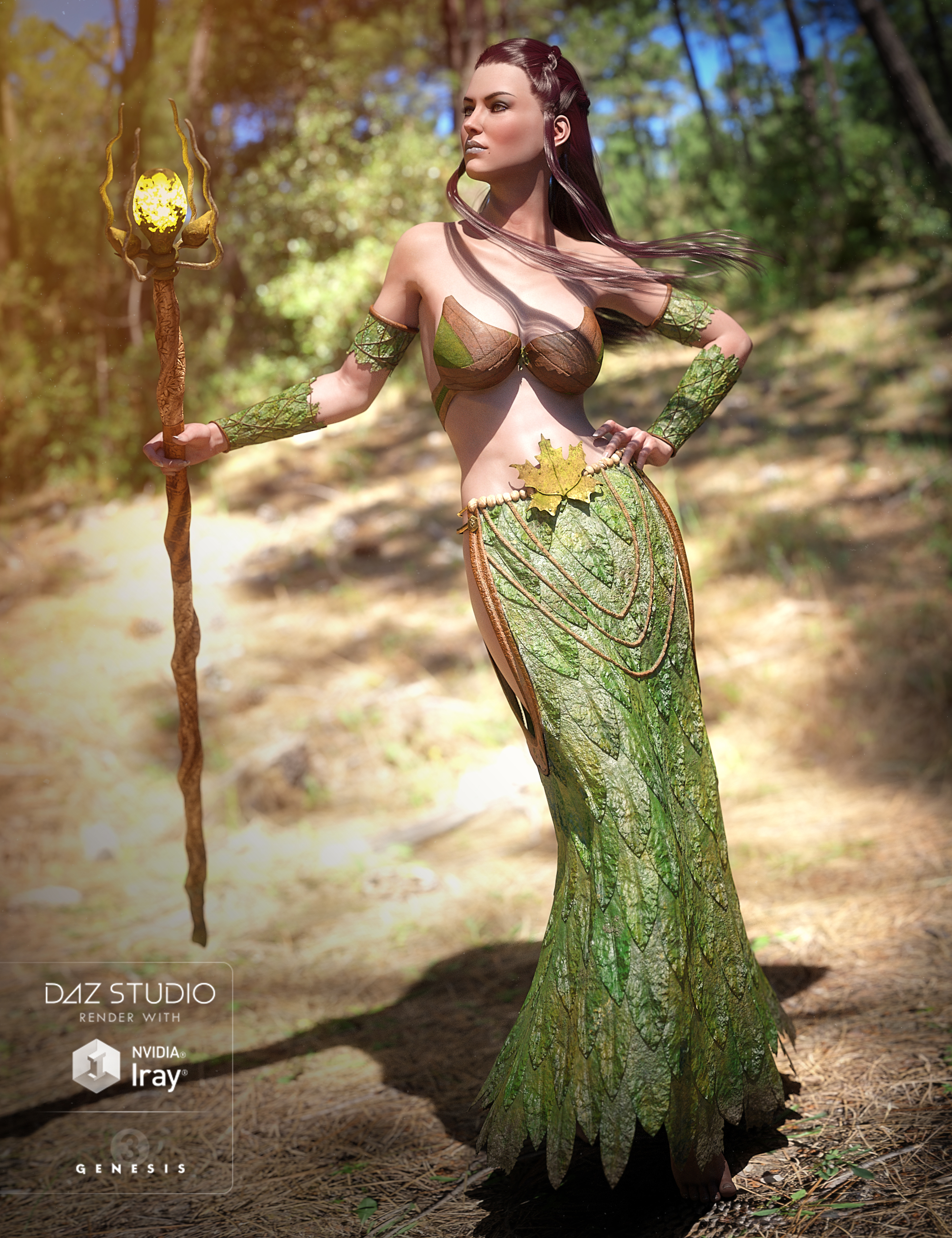 Elven Mage for Mystical Mage by: GolaM, 3D Models by Daz 3D