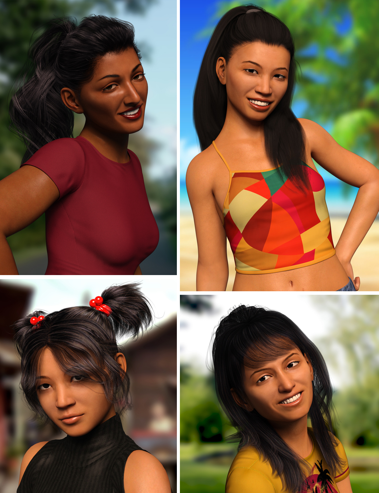 Asia Dials n' Smiles for Genesis 8 Female(s) by: Dogz, 3D Models by Daz 3D