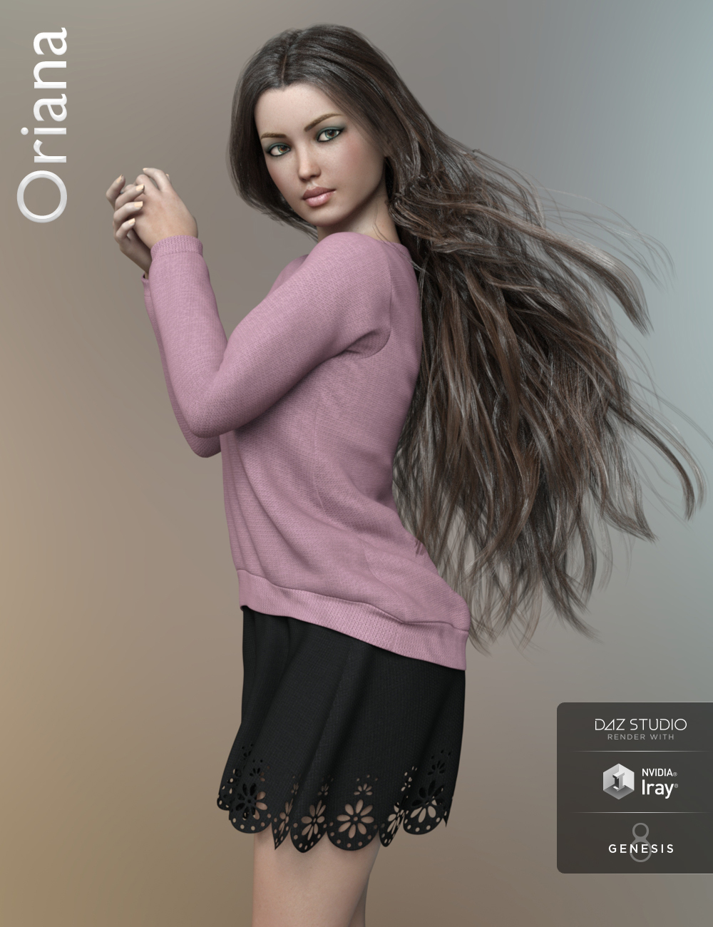 Oriana for Genesis 8 Female by: AnainAkasha, 3D Models by Daz 3D