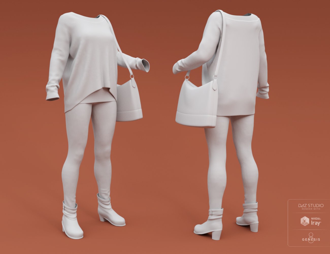 Autumnal Outfit for Genesis 8 Female(s) by: Lyrra MadrilShox-Design, 3D Models by Daz 3D