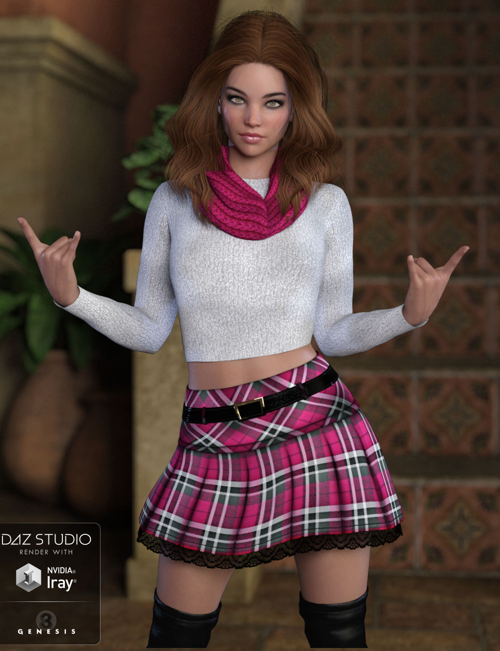 Autumn Haze Outfit for Genesis 8 Female(s) by: WildDesigns, 3D Models by Daz 3D