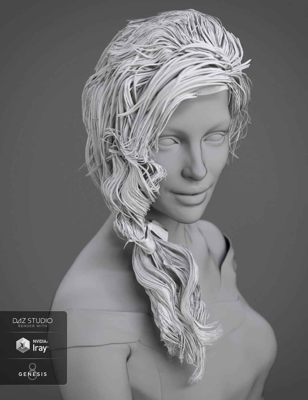 Orphelia Hair for Genesis 3 and 8 Female(s) by: Neftis3D, 3D Models by Daz 3D