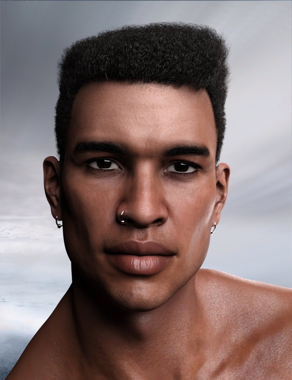 Short Afro Hair for Genesis 3 and 8 | Daz 3D