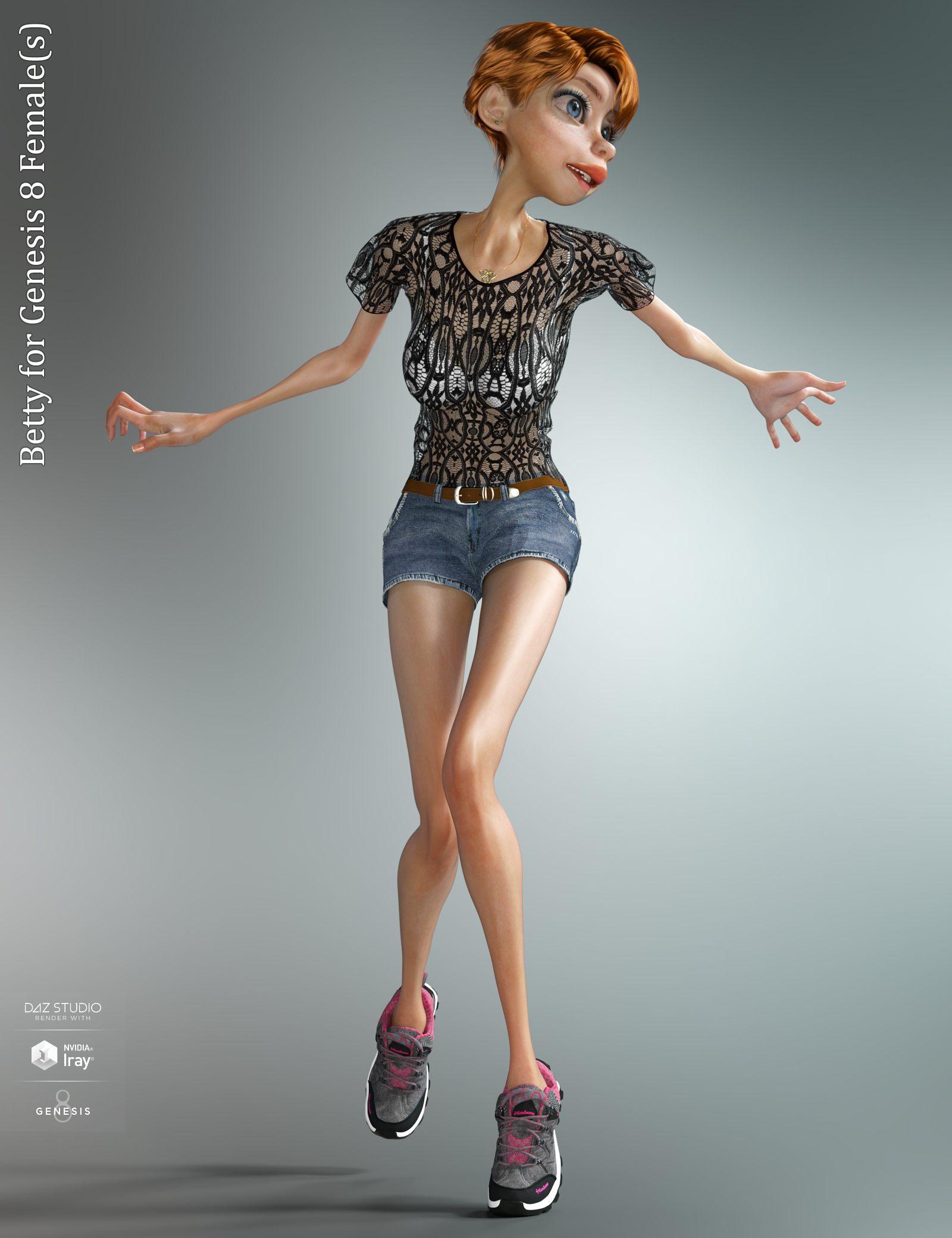 Betty for Genesis 8 Female by: D.Master, 3D Models by Daz 3D