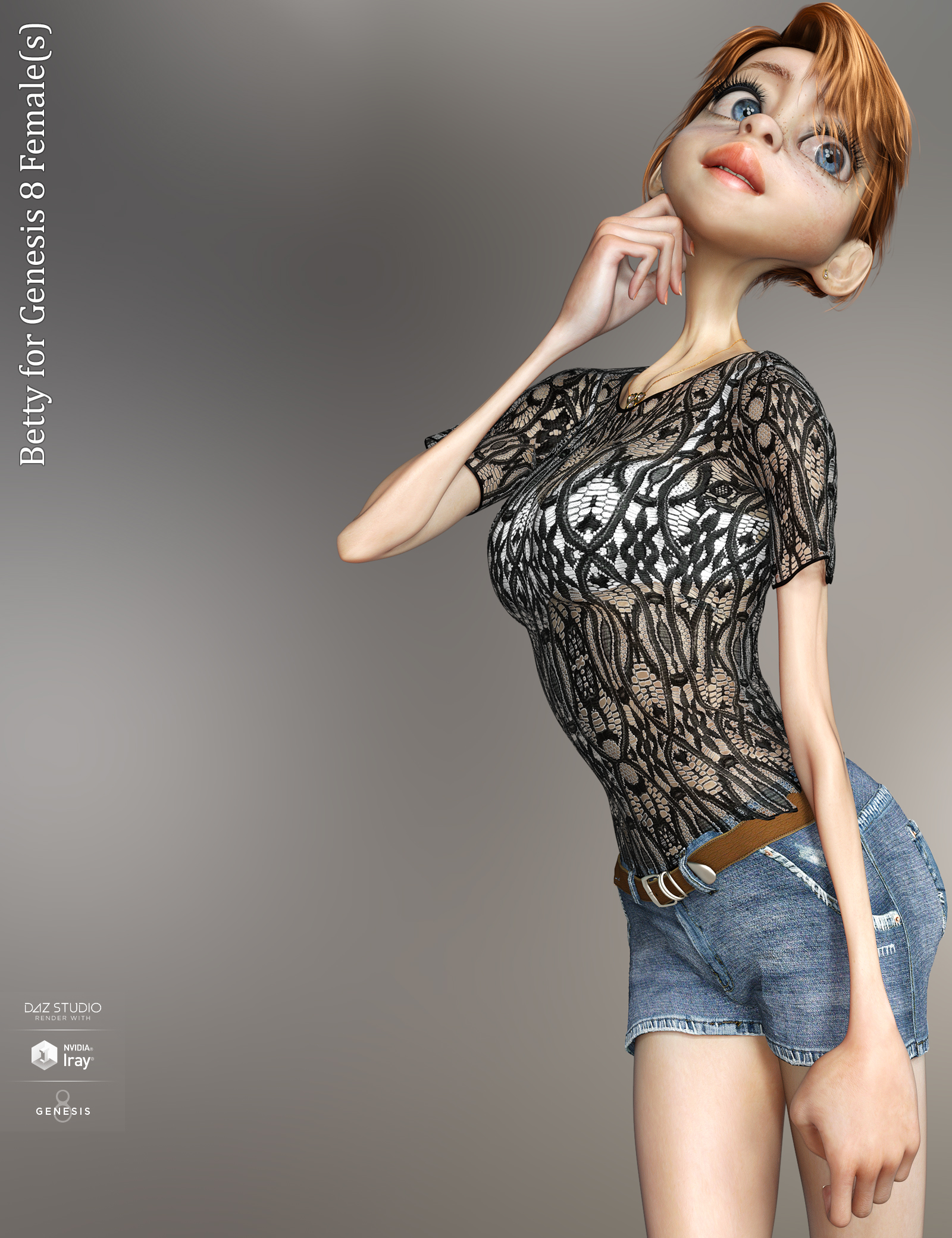 Betty for Genesis 8 Female by: D.Master, 3D Models by Daz 3D