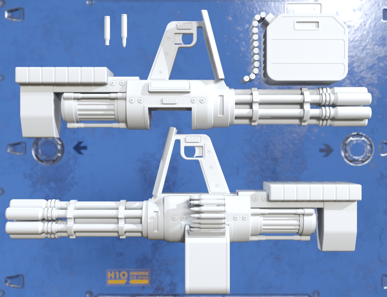 FRAGG-660 Gatling Gun by: Nightshift3D, 3D Models by Daz 3D