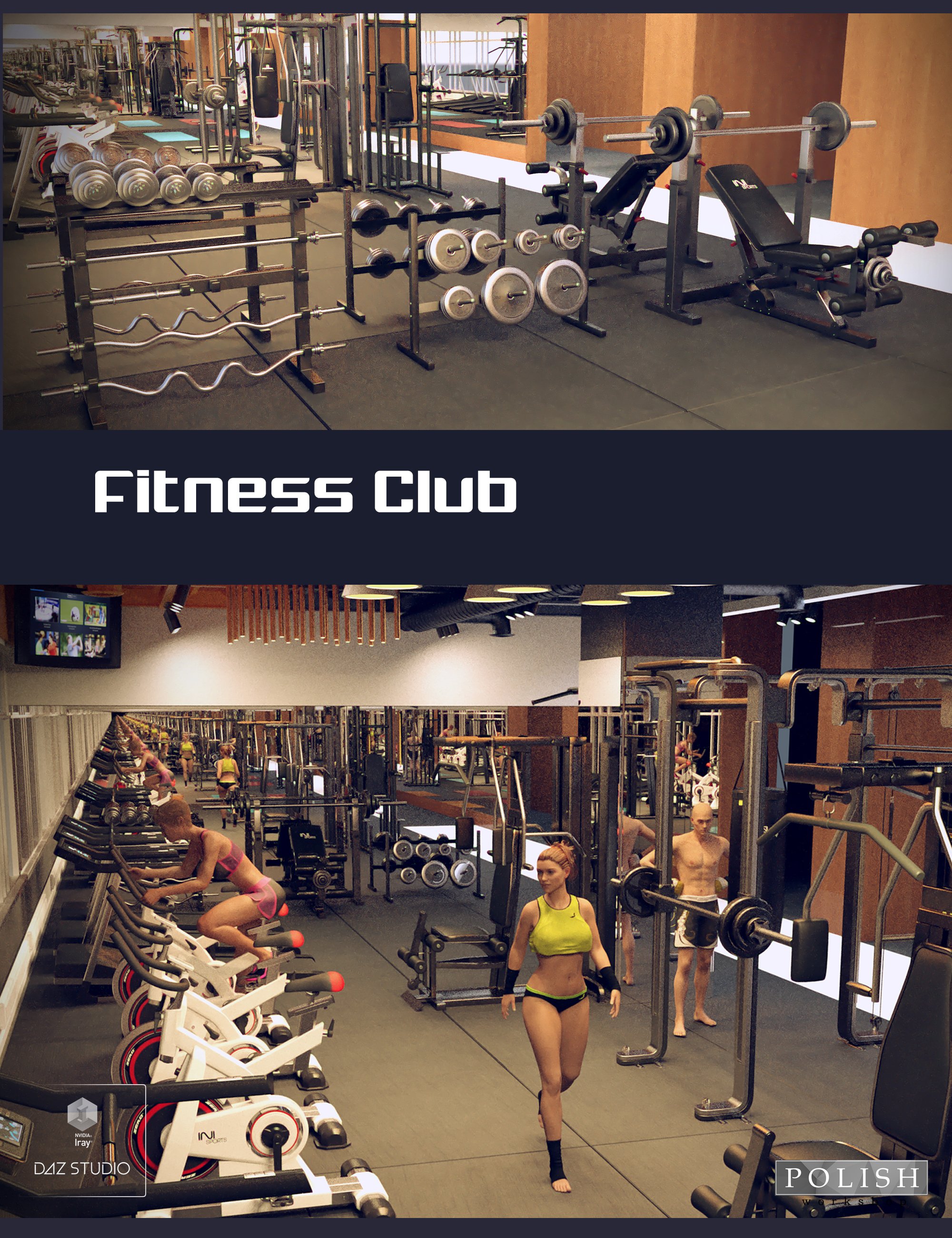Fitness Club by: Polish, 3D Models by Daz 3D