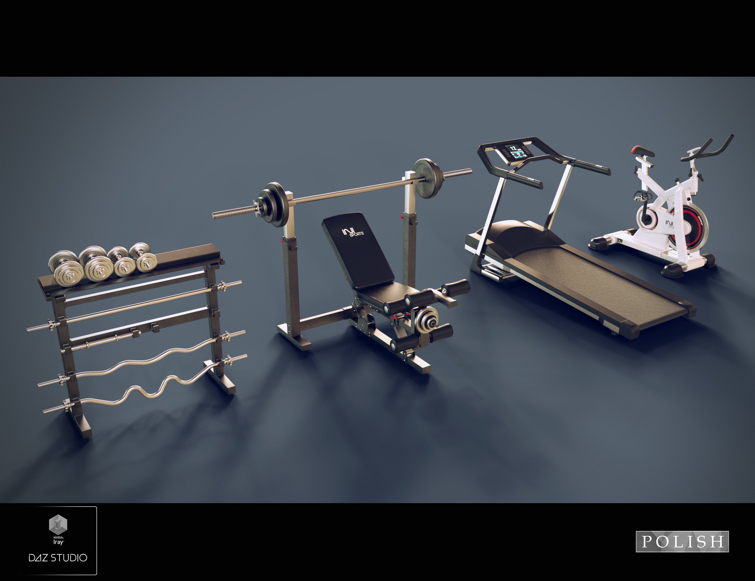 Fitness Club by: Polish, 3D Models by Daz 3D