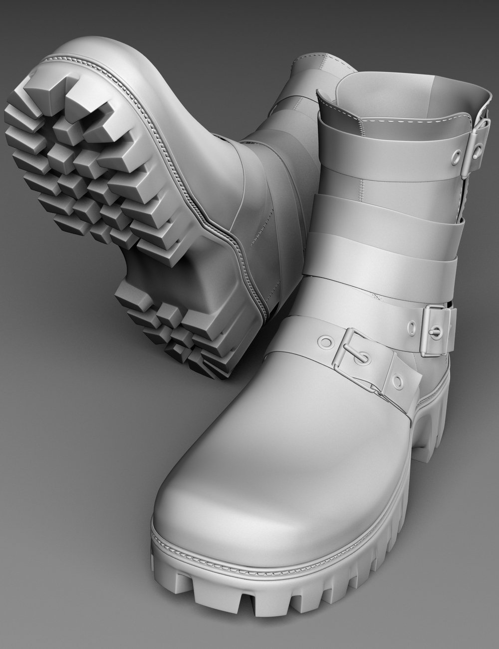 Leather Boots for Genesis 2, 3 and 8 Female(s) by: Art-de-Croh, 3D Models by Daz 3D