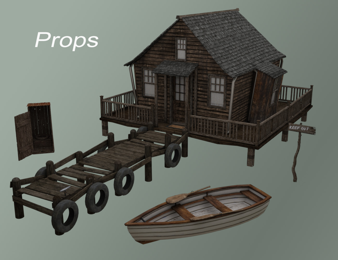 Swamp House by: Muze, 3D Models by Daz 3D