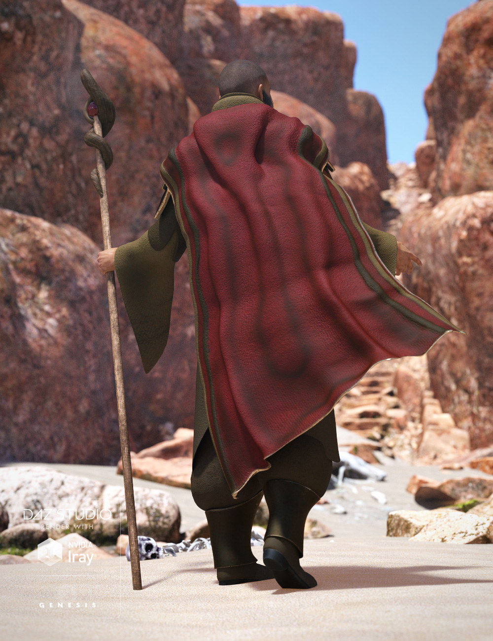 Desert Mage for Genesis 3 Male(s) by: , 3D Models by Daz 3D
