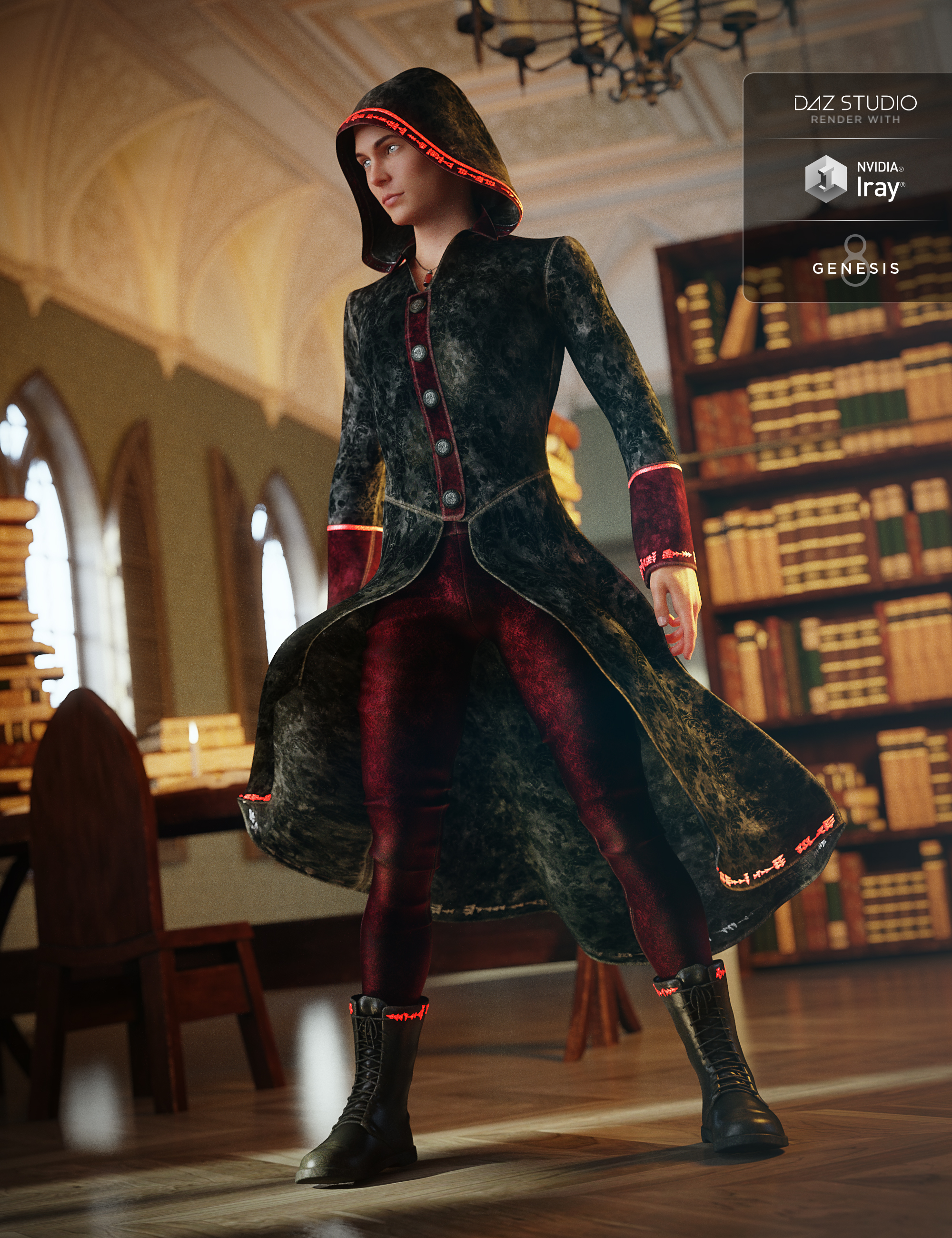 Wizard Apprentice Outfit for Genesis 8 Male(s)