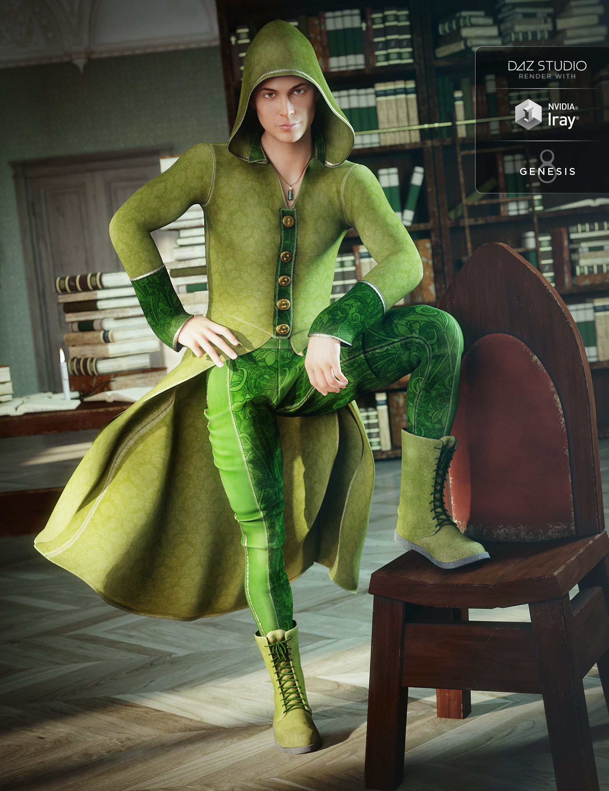 Wizard Apprentice Outfit Textures Wizard Apprentice Outfit Textures by: Arien, 3D Models by Daz 3D