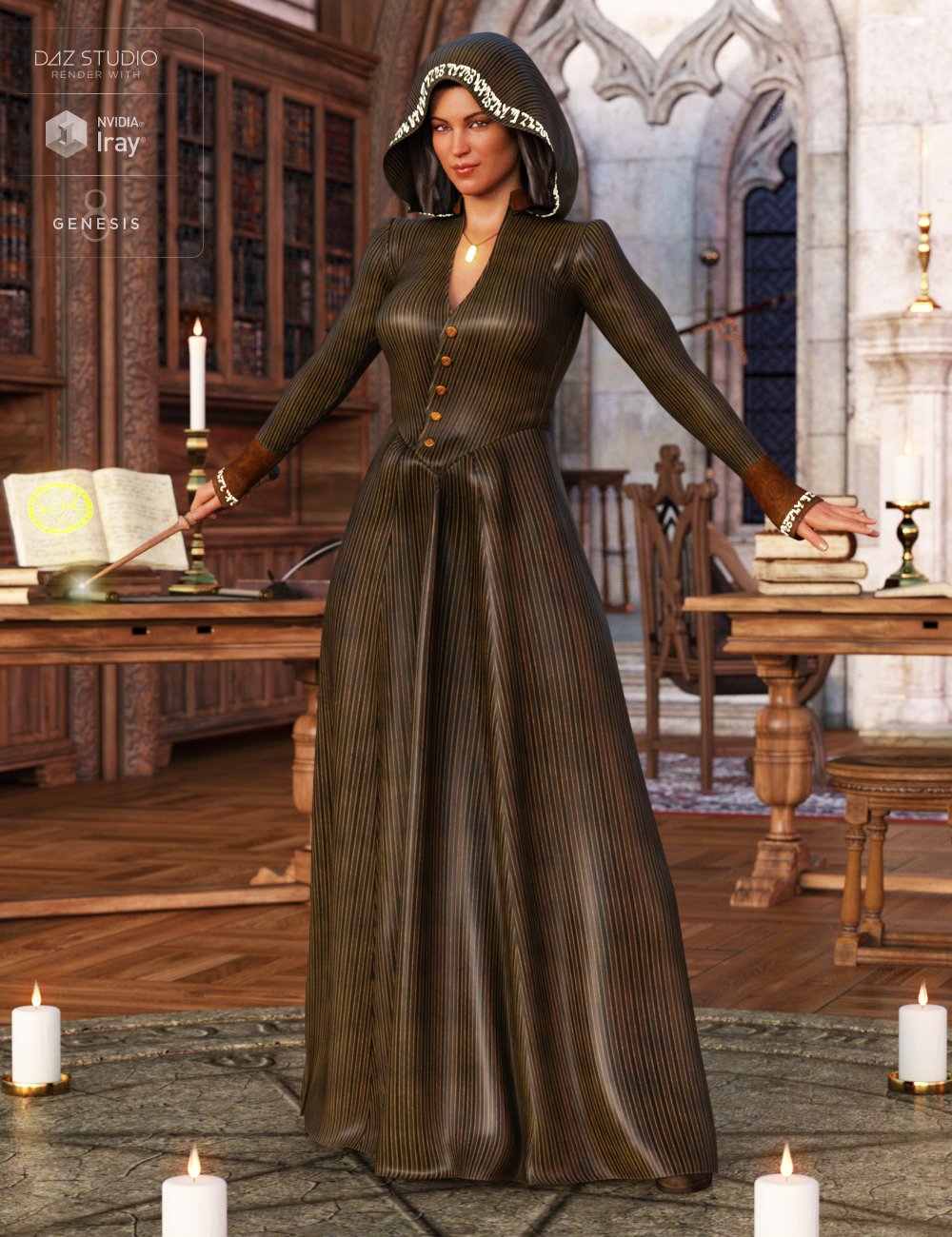 Sorceress Apprentice Outfit Textures Sorceress Apprentice Outfit Textures by: Arien, 3D Models by Daz 3D