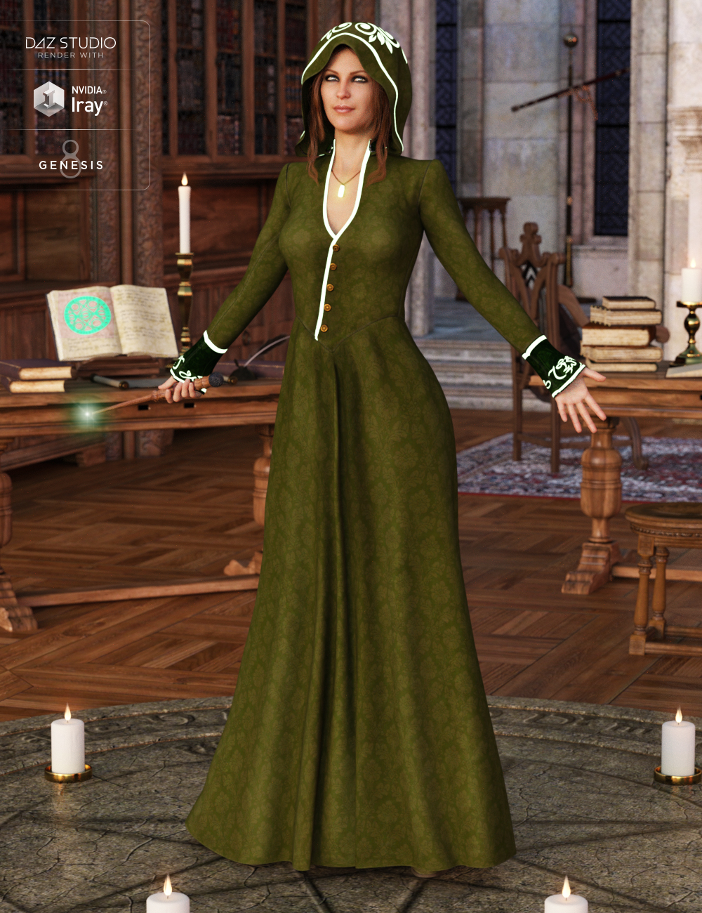 Sorceress Apprentice Outfit Textures Sorceress Apprentice Outfit Textures by: Arien, 3D Models by Daz 3D
