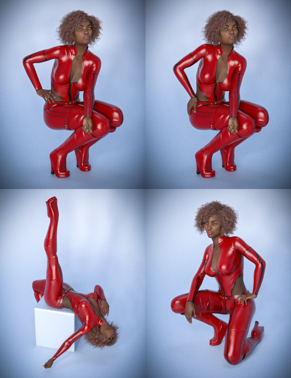 Capsces Poses and Expressions for Monique 8 by: Capsces Digital Ink, 3D Models by Daz 3D