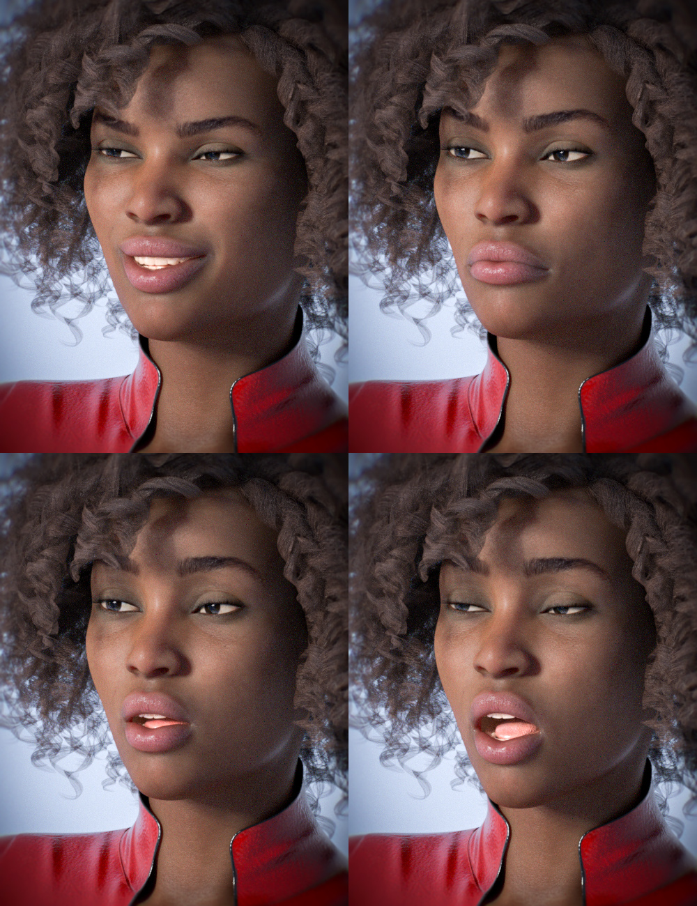 Capsces Poses and Expressions for Monique 8 by: Capsces Digital Ink, 3D Models by Daz 3D